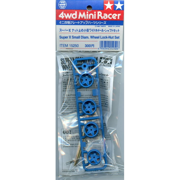 Wheel Lock-Nut Set Plastic #15250 Tamiya 4WD Mini Racer Super X Small Diam